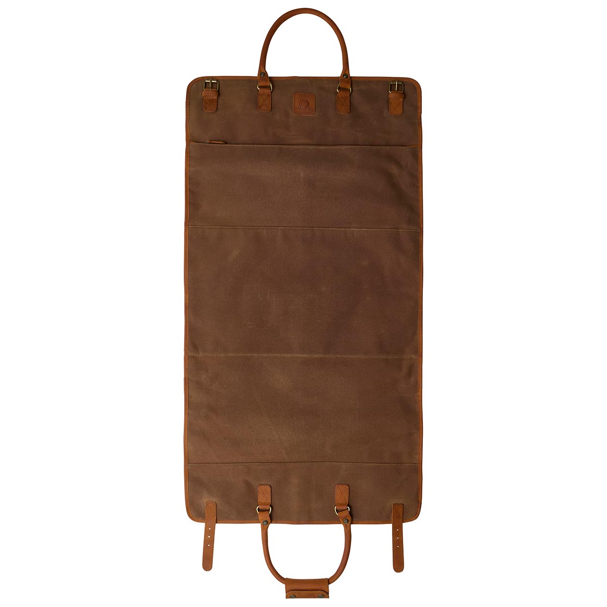 Chatham Waxed Canvas Duffel Bag & Suit Carrier - Field Tan/Tan - Flat Chatham Waxed Canvas Duffel Bag & Suit Carrier - Field Tan/Tan - Flat