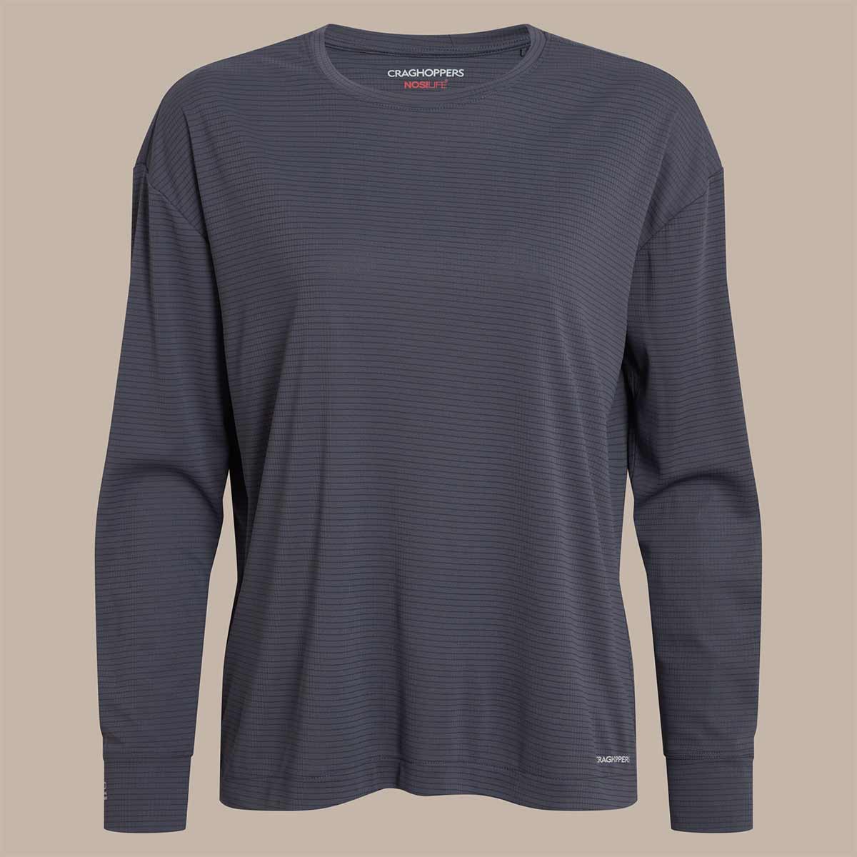 Craghoppers NosiLife SolarShield+ Women's Long Sleeved T-Shirt - Anthracite Craghoppers NosiLife SolarShield+ Women's Long Sleeved T-Shirt - Anthracite
