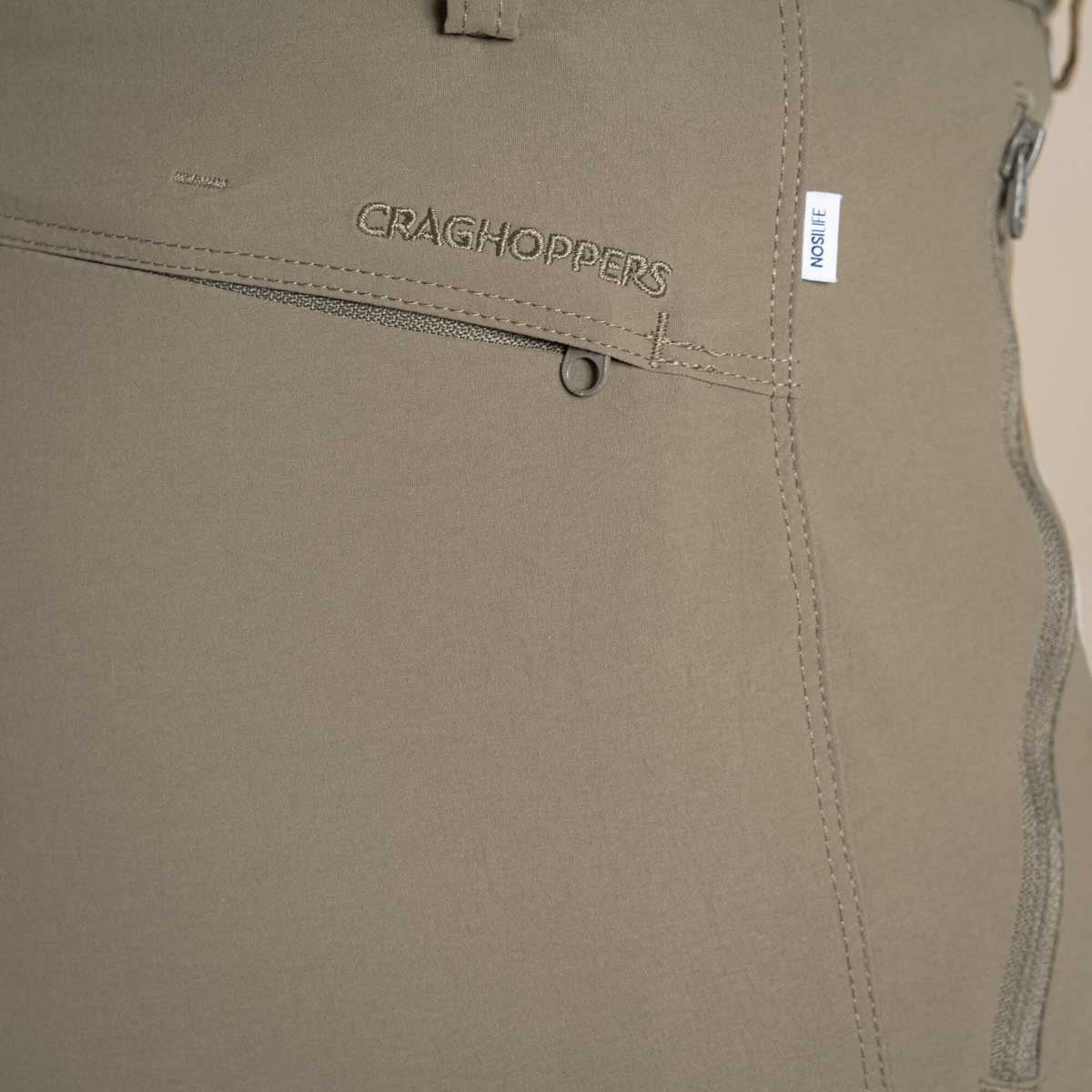 Craghoppers NosiLife Pro Women's Trousers III - Wild Olive - Rear Pocket Craghoppers NosiLife Pro Women's Trousers III - Wild Olive - Rear Pocket