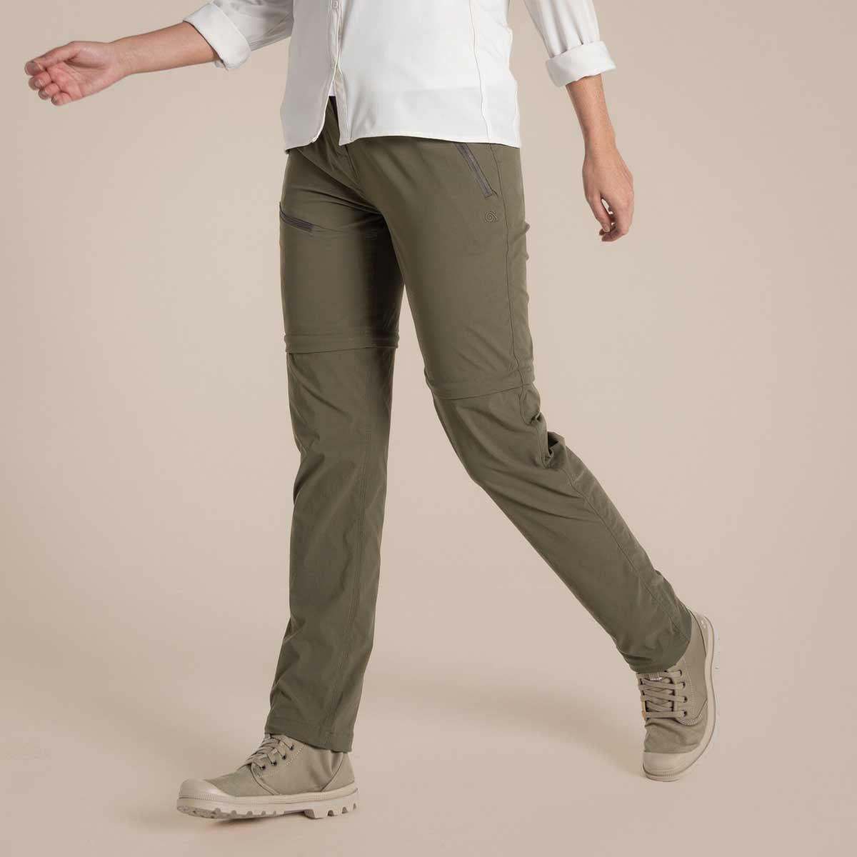 Craghoppers NosiLife Pro Women's Convertible Trousers III - Wild Olive Craghoppers NosiLife Pro Women's Convertible Trousers III - Wild Olive