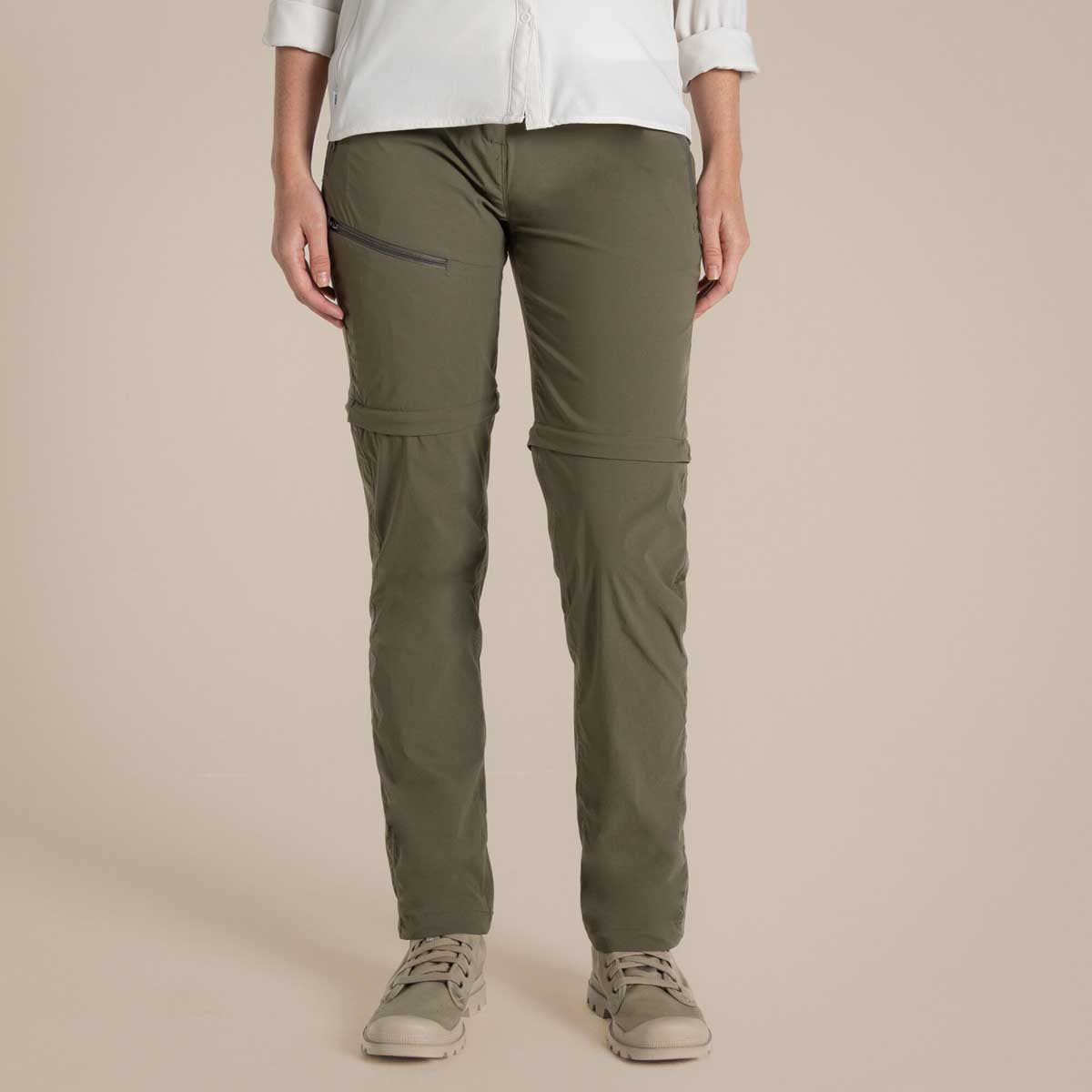 Craghoppers NosiLife Pro Women's Convertible Trousers III - Wild Olive Craghoppers NosiLife Pro Women's Convertible Trousers III - Wild Olive
