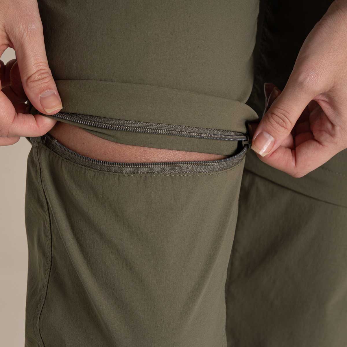 Craghoppers NosiLife Pro Women's Convertible Trousers III - Wild Olive - Removable Legs Craghoppers NosiLife Pro Women's Convertible Trousers III - Wild Olive - Removable Legs