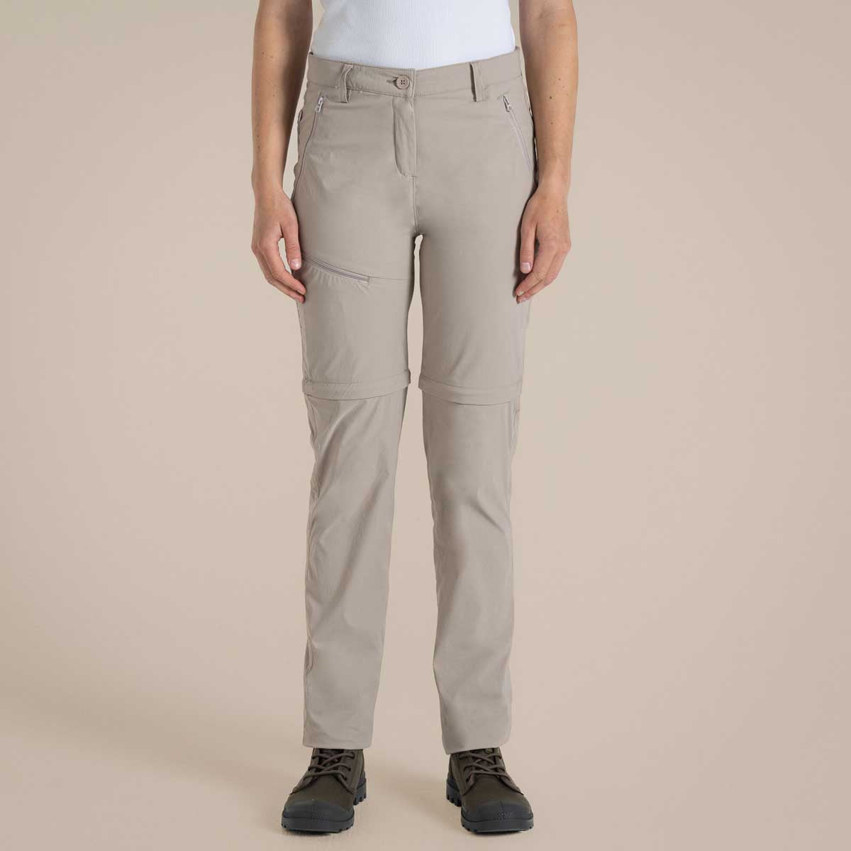 Craghoppers NosiLife Pro Women's Convertible Trousers III - Soft Mushroom Craghoppers NosiLife Pro Women's Convertible Trousers III - Soft Mushroom