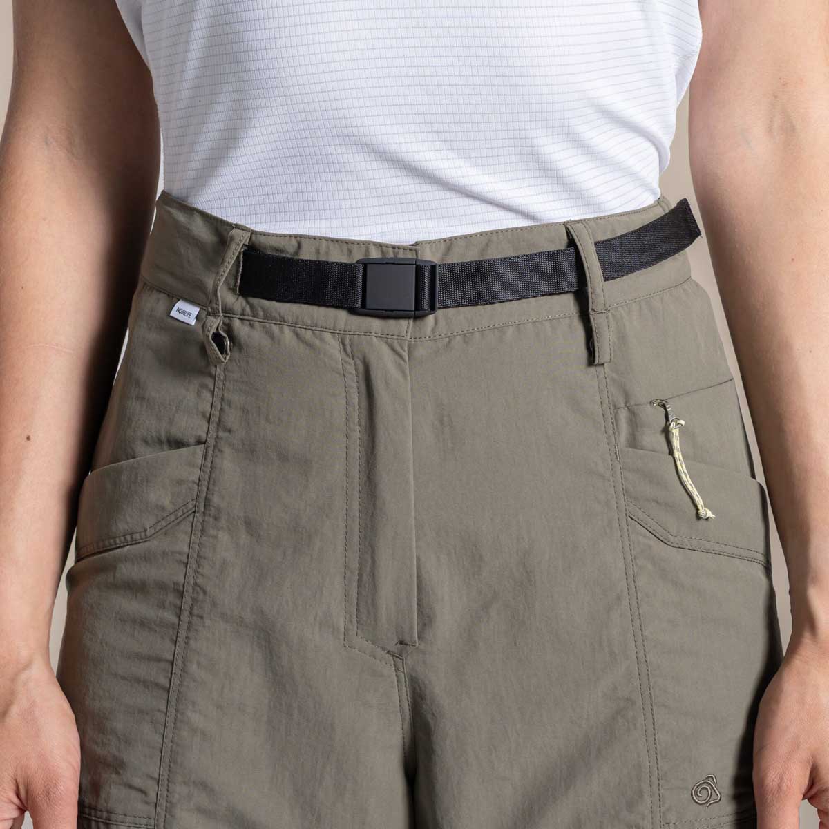 Craghoppers NosiLife Medina Women's Cargo Trousers - Wild Olive - Belt Craghoppers NosiLife Medina Women's Cargo Trousers - Wild Olive - Belt