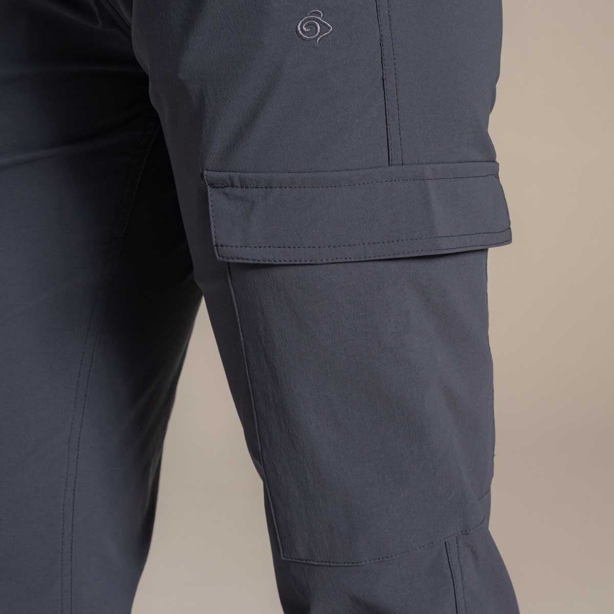 Craghoppers NosiLife Rif Women's Stretch Cargo Trousers - Dark Iron - Cargo Pocket Craghoppers NosiLife Rif Women's Stretch Cargo Trousers - Dark Iron - Cargo Pocket