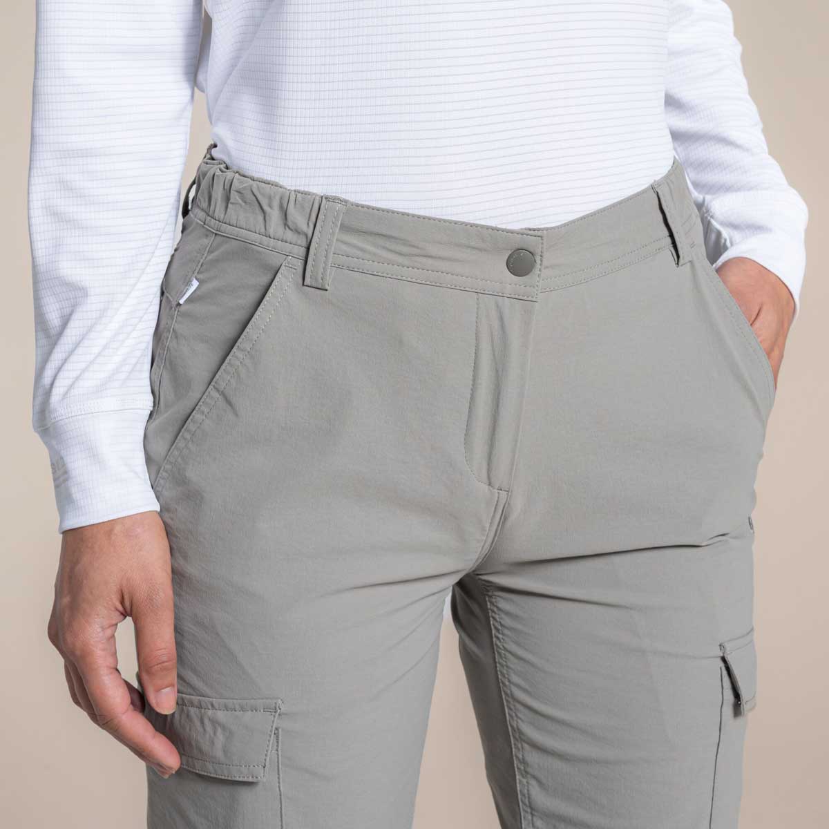 Craghoppers NosiLife Rif Women's Stretch Cargo Trousers - Vert Craghoppers NosiLife Rif Women's Stretch Cargo Trousers - Vert