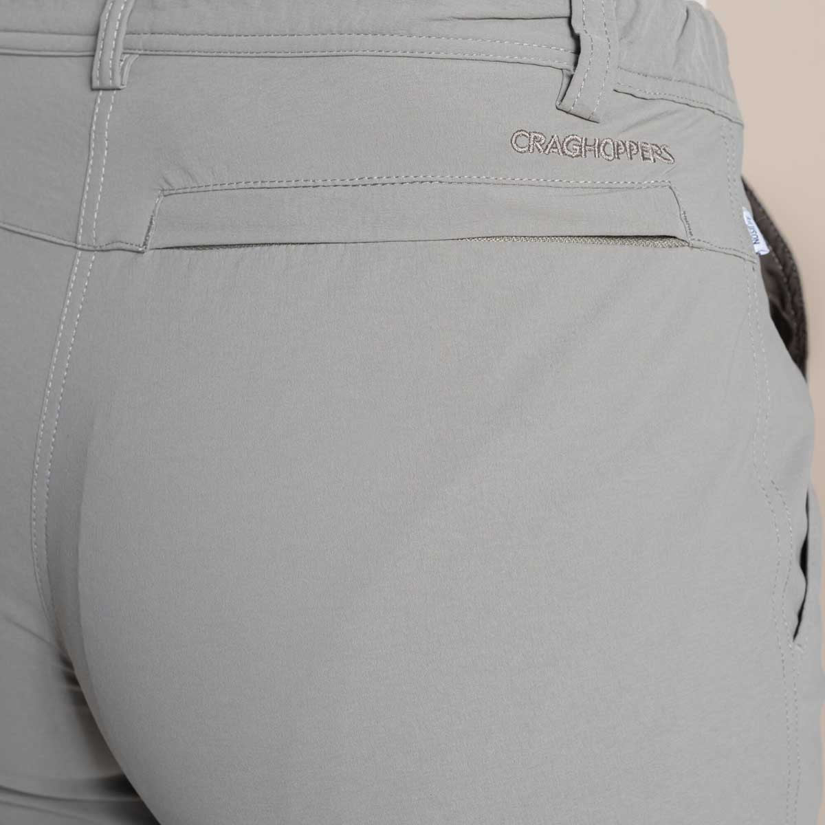 Craghoppers NosiLife Rif Women's Stretch Cargo Trousers - Vert - Back Pocket Craghoppers NosiLife Rif Women's Stretch Cargo Trousers - Vert - Back Pocket