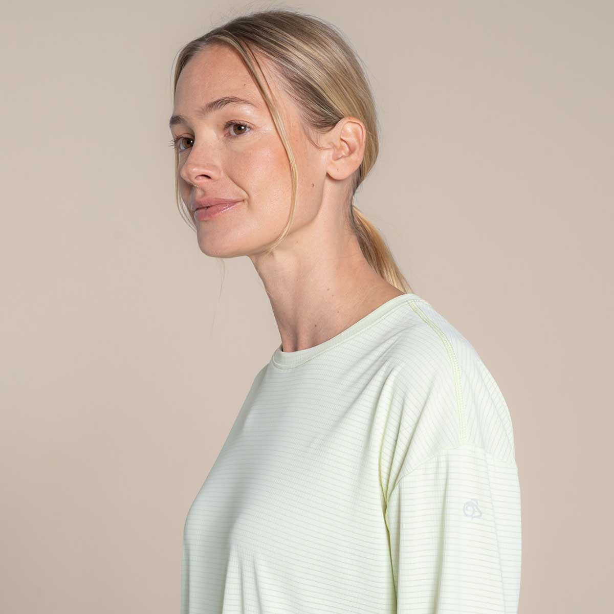 Craghoppers NosiLife SolarShield+ Women's Long Sleeved T-Shirt - Pear Drop Craghoppers NosiLife SolarShield+ Women's Long Sleeved T-Shirt - Pear Drop
