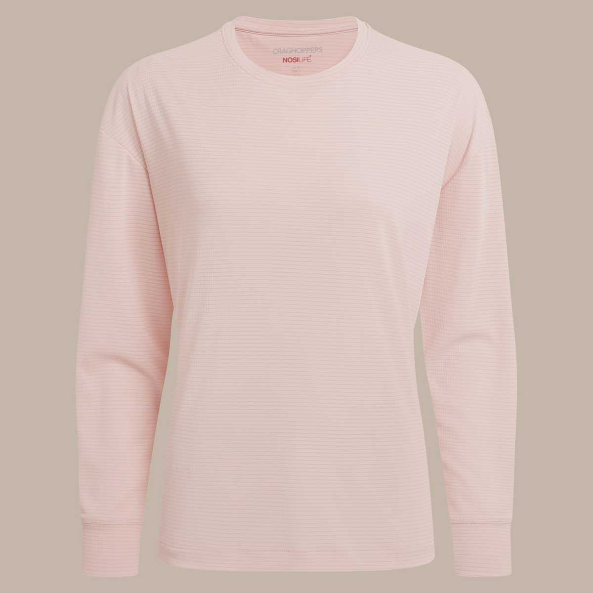 Craghoppers NosiLife SolarShield+ Women's Long Sleeved T-Shirt - Sherbert Craghoppers NosiLife SolarShield+ Women's Long Sleeved T-Shirt - Sherbert
