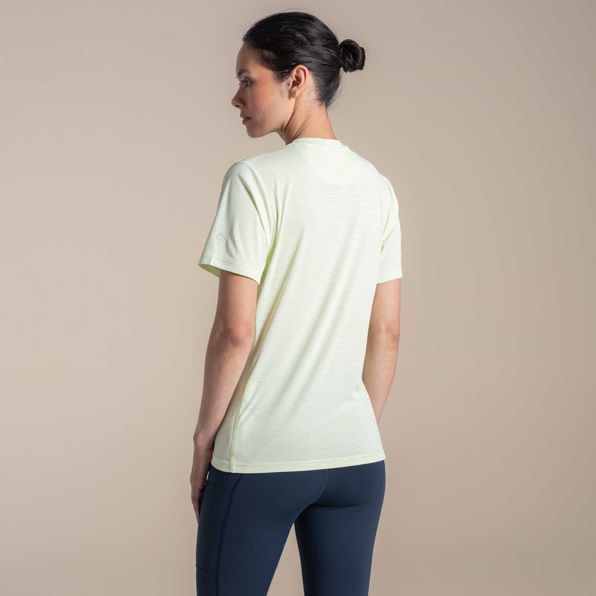 Craghoppers NosiLife Solarshield+ Women's Short Sleeved T-Shirt - Pear Drop - Rear Craghoppers NosiLife Solarshield+ Women's Short Sleeved T-Shirt - Pear Drop - Rear