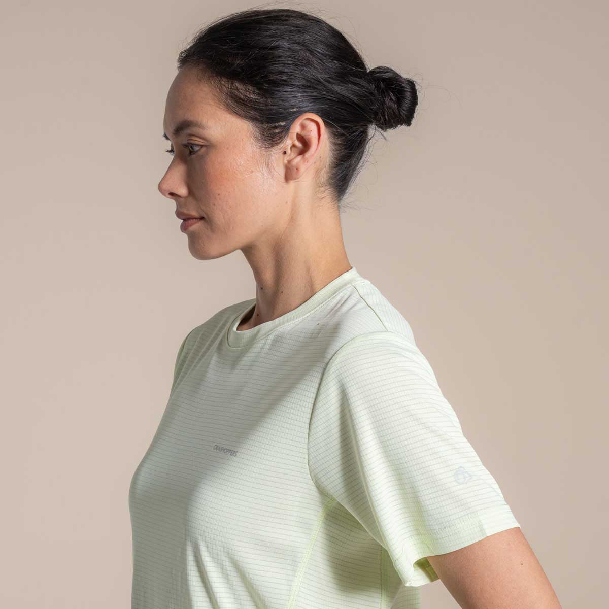 Craghoppers NosiLife Solarshield+ Women's Short Sleeved T-Shirt - Pear Drop Craghoppers NosiLife Solarshield+ Women's Short Sleeved T-Shirt - Pear Drop