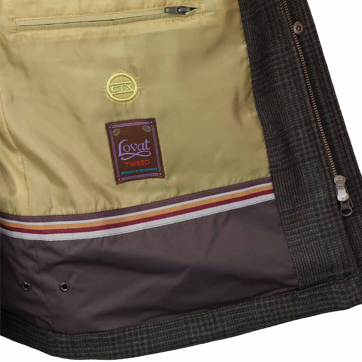 Laksen Willow Fairfax Waterproof Tweed Shooting Coat w.CTX - Inside Laksen Willow Fairfax Waterproof Tweed Shooting Coat w.CTX - Inside