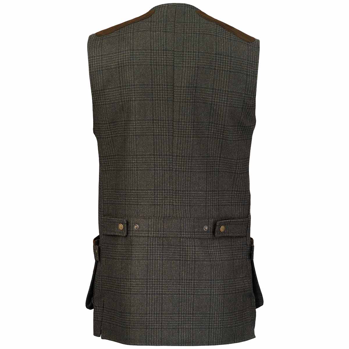 Laksen Willow Leith Tweed Shooting Vest - Rear Laksen Willow Leith Tweed Shooting Vest - Rear