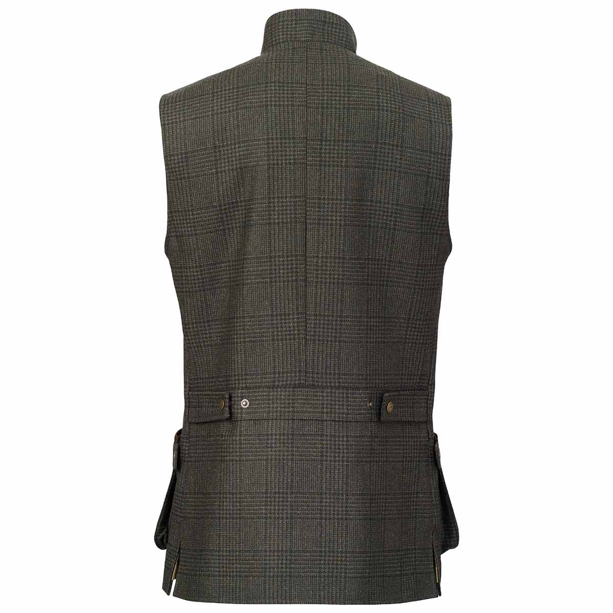 Laksen Willow Mulland Tweed Shooting Vest - Rear Laksen Willow Mulland Tweed Shooting Vest - Rear