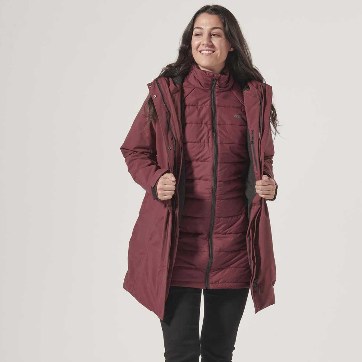 Women's Musto Marina-Primaloft-3-in-1 Parka in Windsor Wine Women's Musto Marina-Primaloft-3-in-1 Parka in Windsor Wine