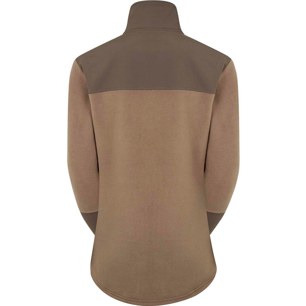 Ridgeline Women's Hybrid Fleece Jacket - bark/light bark rear Ridgeline Women's Hybrid Fleece Jacket - bark/light bark rear