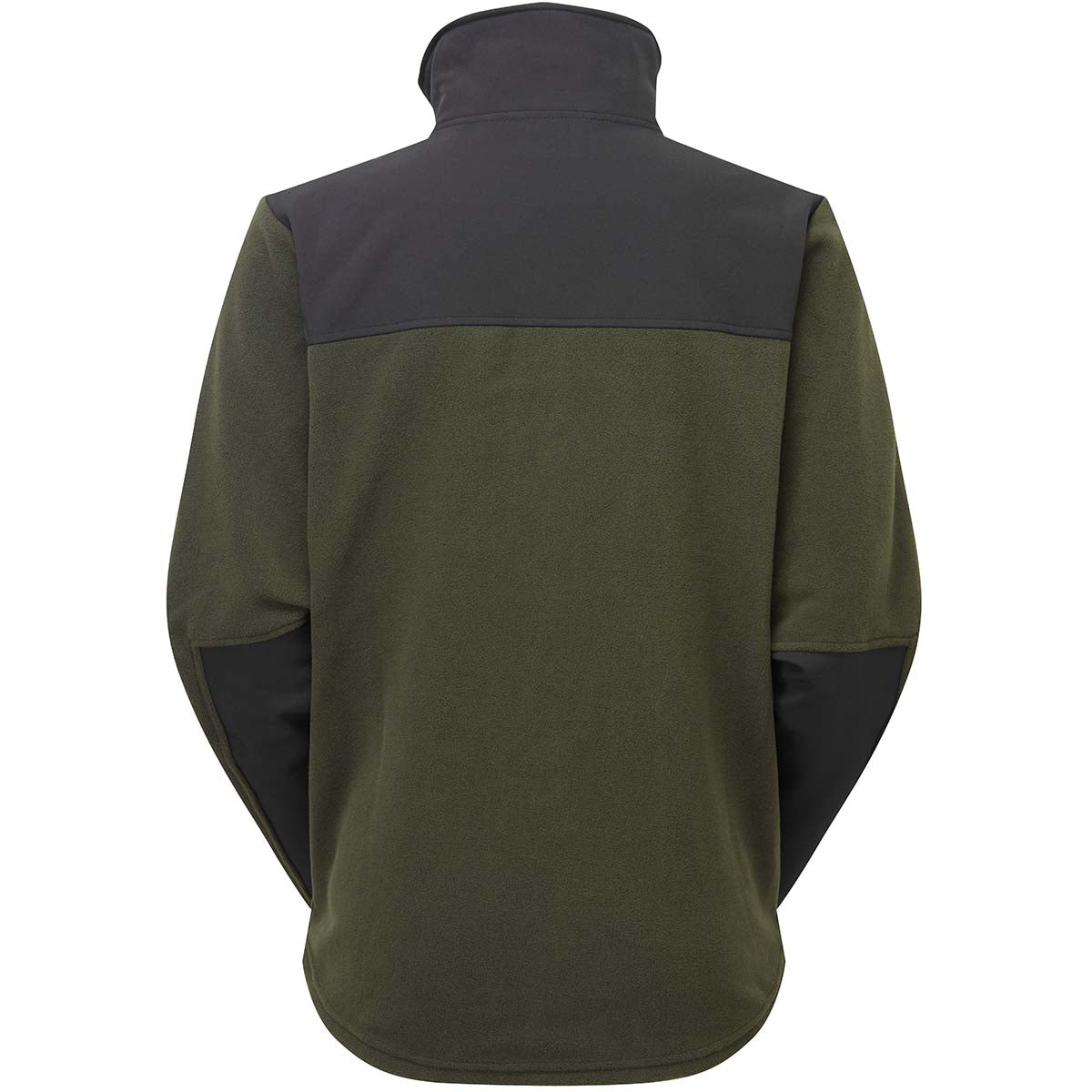 Ridgeline Women's Hybrid Fleece Jacket - olive/black rear Ridgeline Women's Hybrid Fleece Jacket - olive/black rear