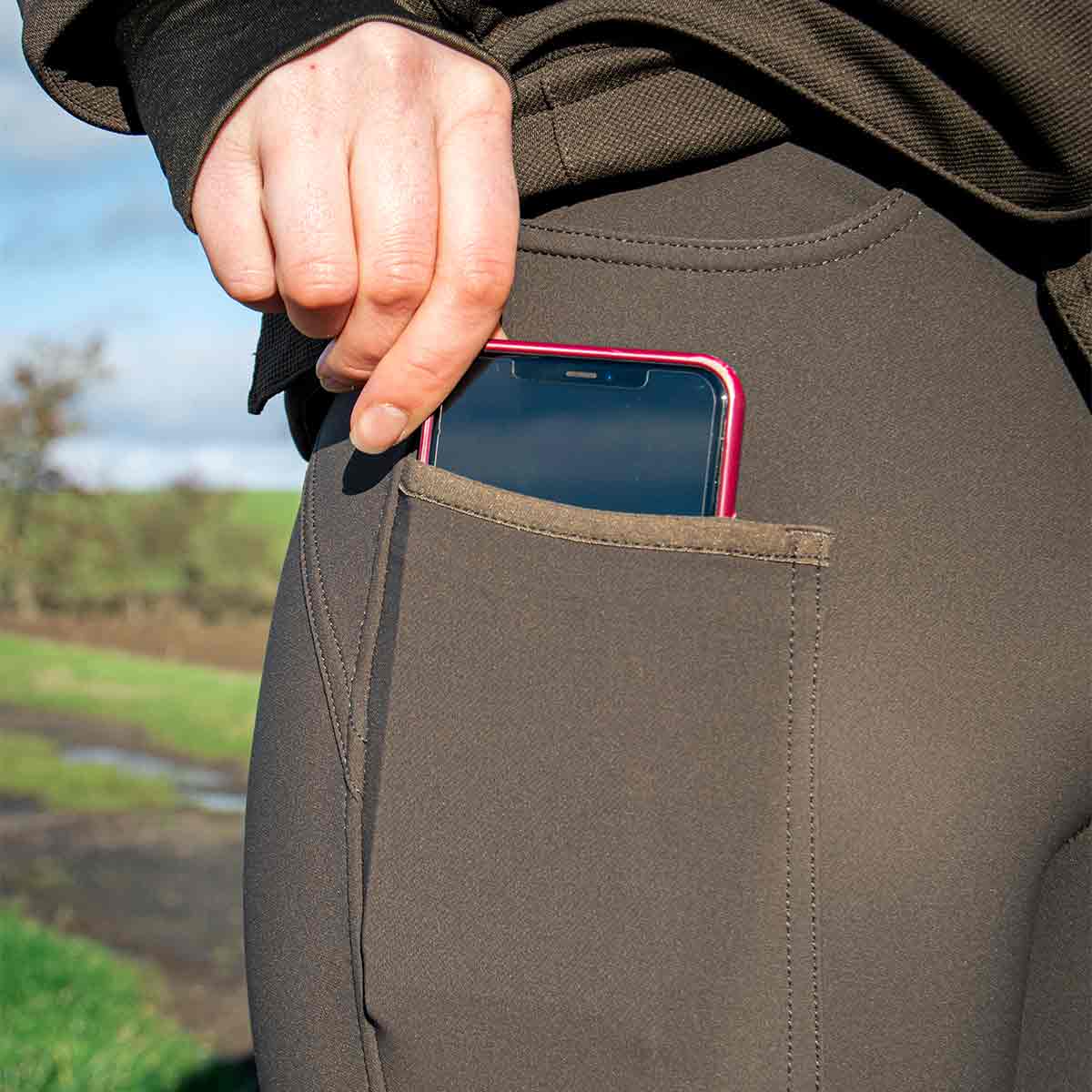 Deerhunter Lady Hunting Tights - Palm Green - Phone Deerhunter Lady Hunting Tights - Palm Green - Phone