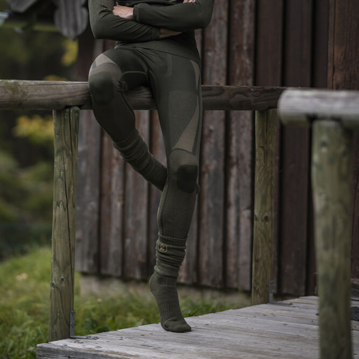 Deerhunter Wool Socks Deluxe - Long - On Model Deerhunter Wool Socks Deluxe - Long - On Model