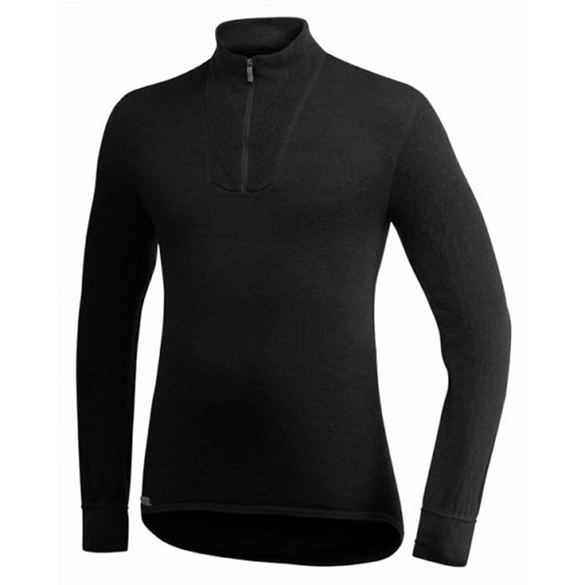 Woolpower 200 Zip Turtleneck Baselayer Top Black Woolpower 200 Zip Turtleneck Baselayer Top Black