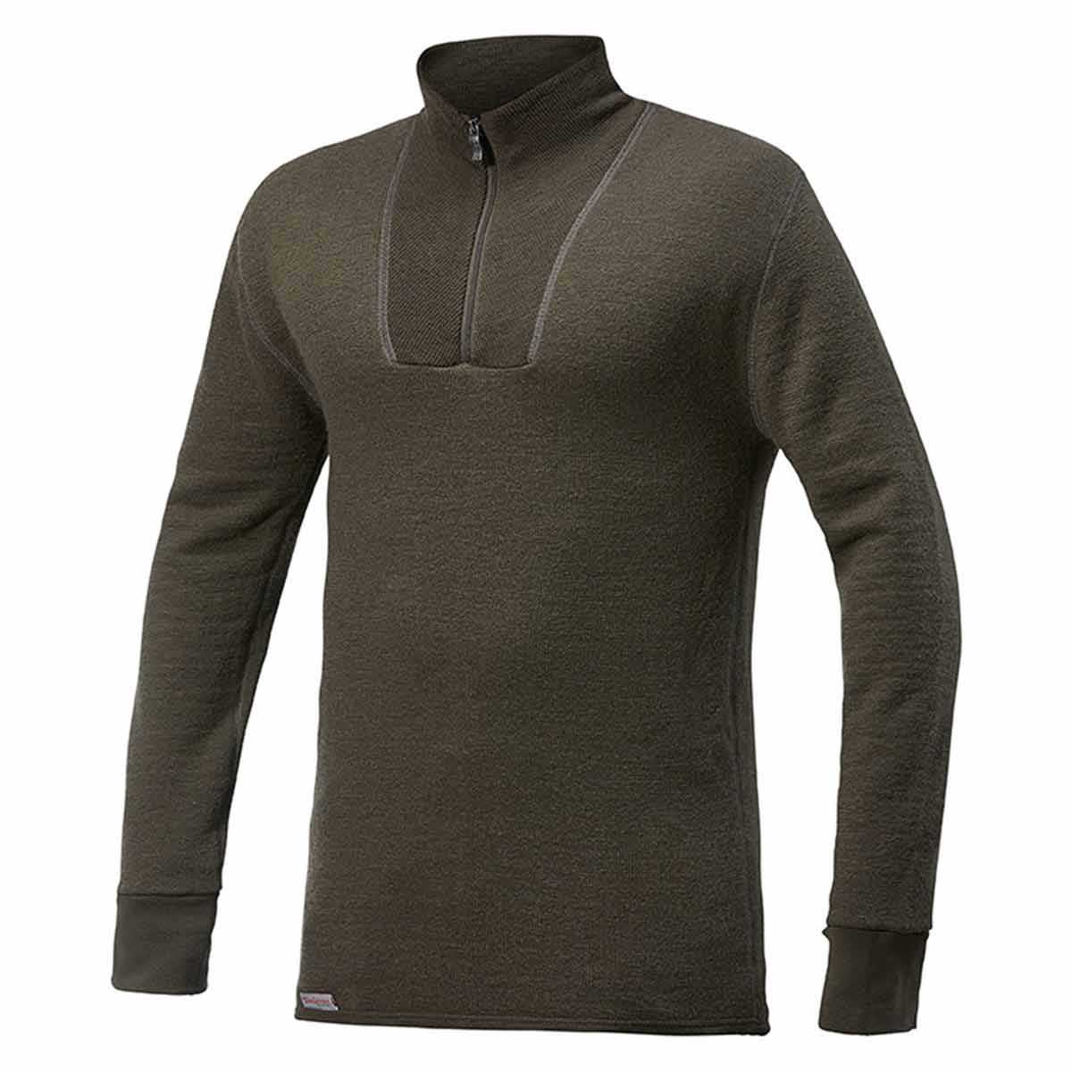Woolpower 200 Zip Turtleneck Baselayer Top Pine Green Woolpower 200 Zip Turtleneck Baselayer Top Pine Green