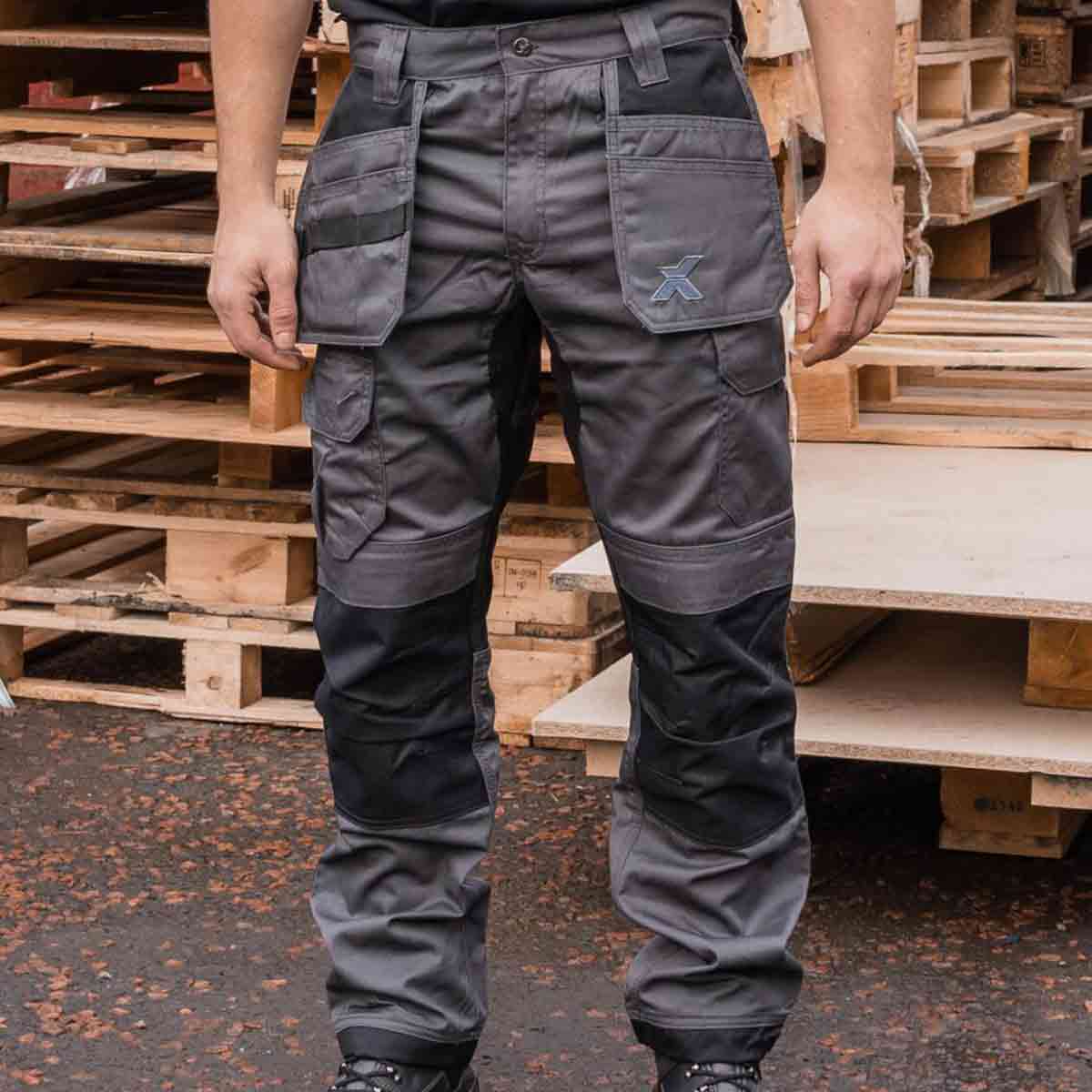 Xpert Core Stretch Work Trouser Grey/Black Xpert Core Stretch Work Trouser Grey/Black