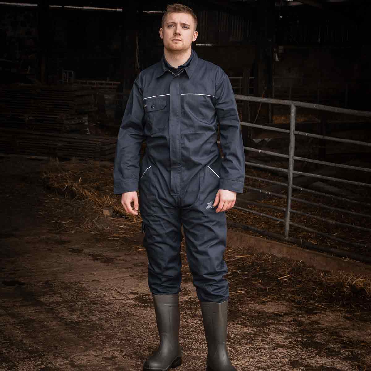 Xpert Core Zip-Front Coverall Navy Xpert Core Zip-Front Coverall Navy