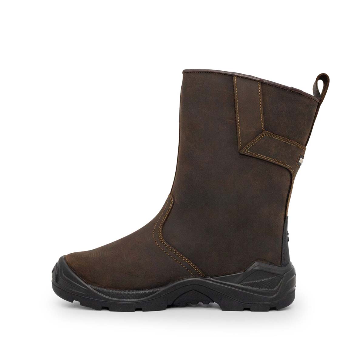Xpert Invincible S3 Safety Waterproof Rigger Boot Brown Inside Xpert Invincible S3 Safety Waterproof Rigger Boot Brown Inside