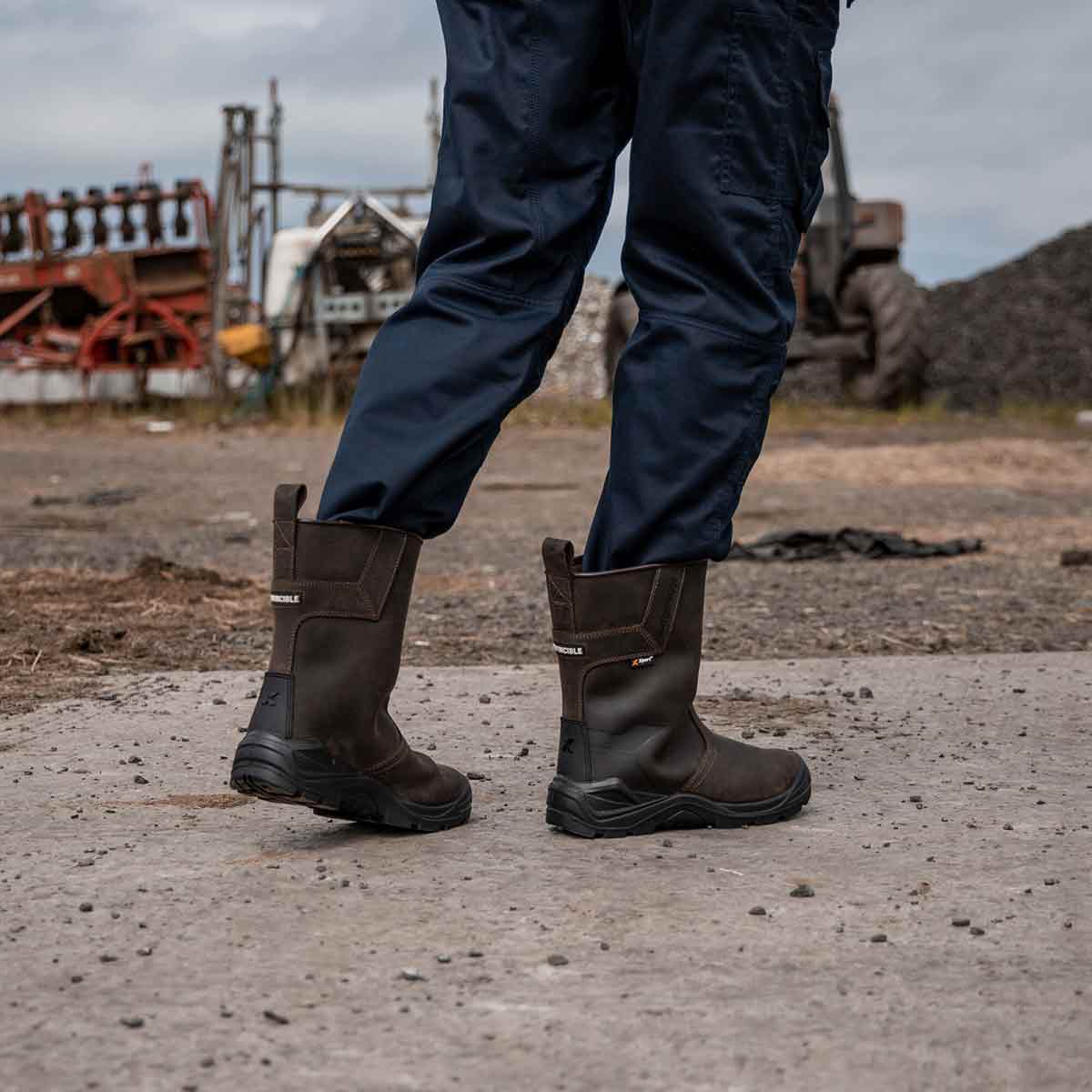 Xpert Invincible S3 Safety Waterproof Rigger Boot Brown Xpert Invincible S3 Safety Waterproof Rigger Boot Brown