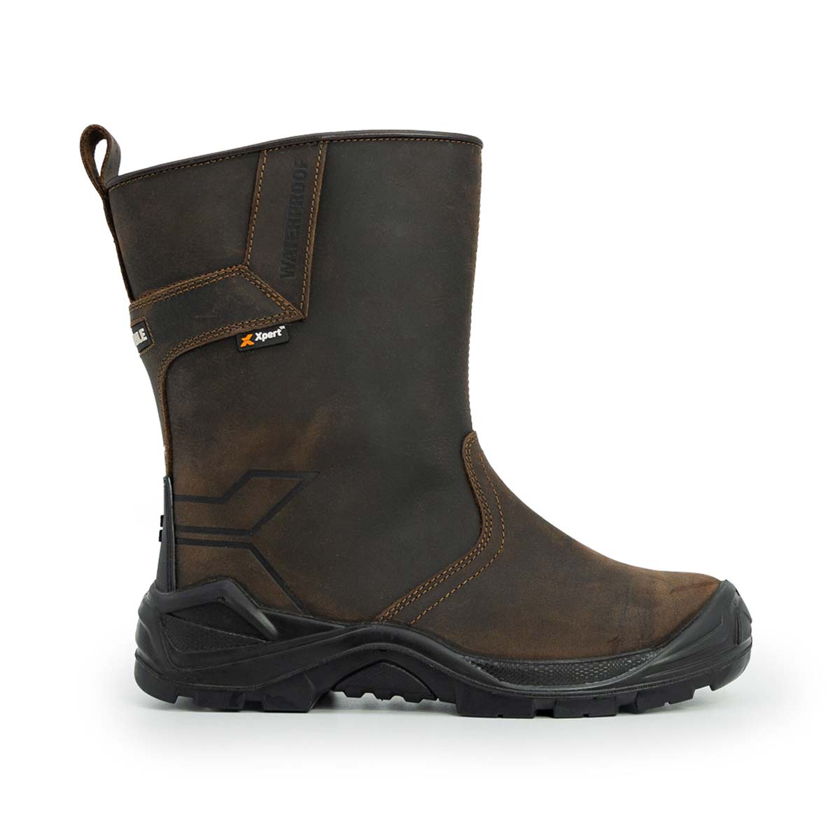 Xpert Invincible S3 Safety Waterproof Rigger Boot Brown Xpert Invincible S3 Safety Waterproof Rigger Boot Brown