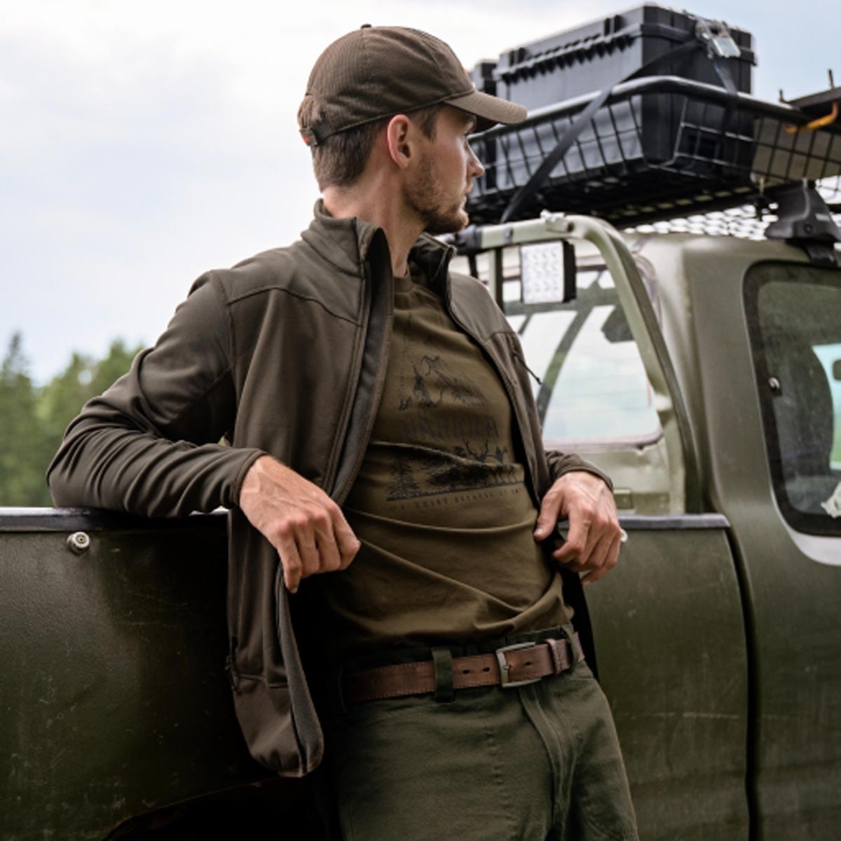 Harkila Nature S/S T-Shirt - On Model Harkila Nature S/S T-Shirt - On Model