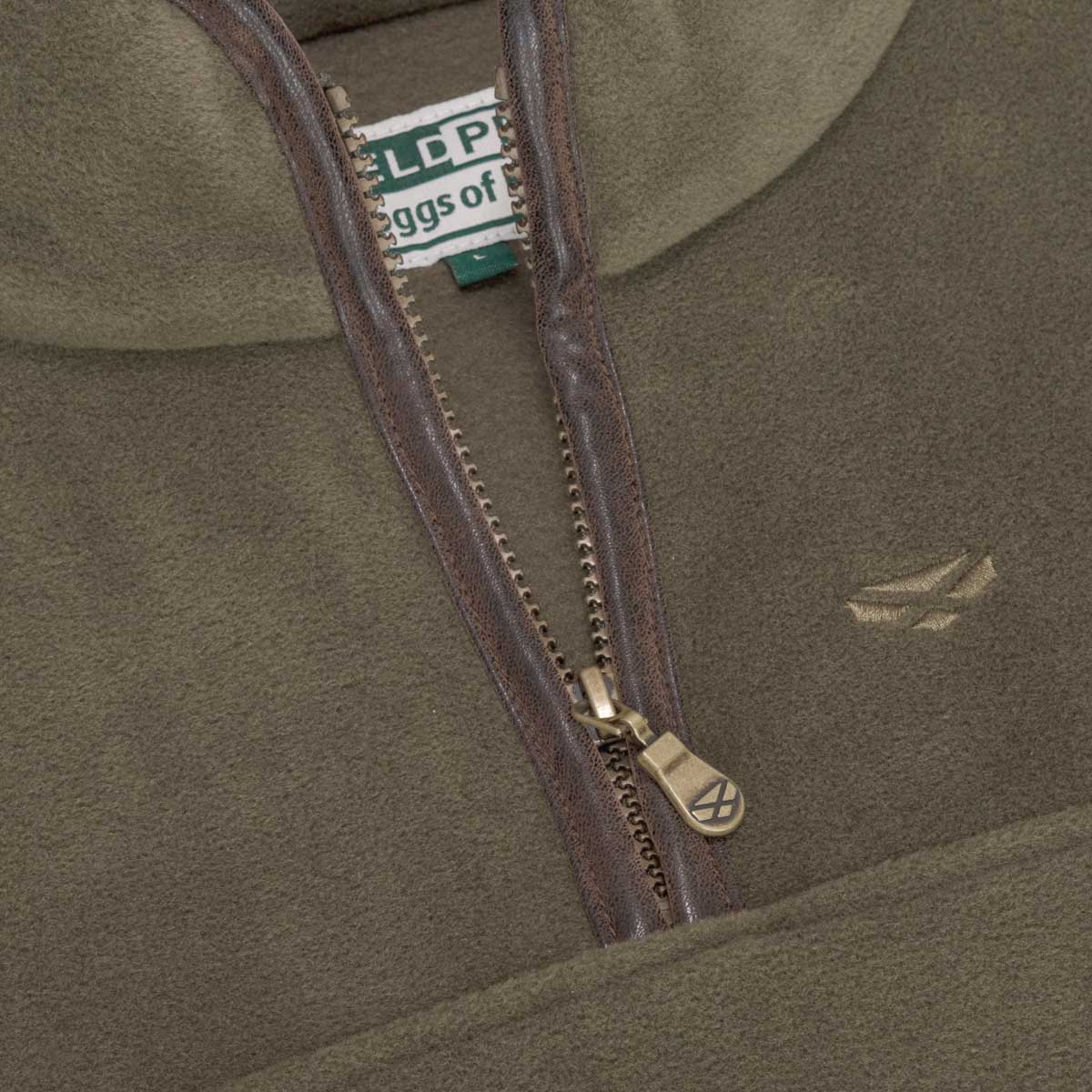 Hoggs of Fife Stenton 1/4 Zip Fleece Pullover - green zip neck Hoggs of Fife Stenton 1/4 Zip Fleece Pullover - green zip neck
