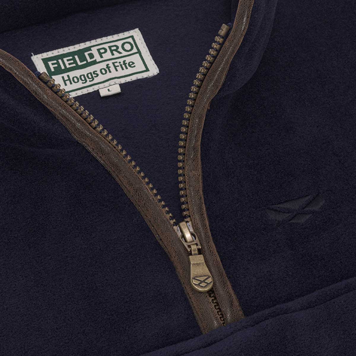 Hoggs of Fife Stenton 1/4 Zip Fleece Pullover - blue zip neck Hoggs of Fife Stenton 1/4 Zip Fleece Pullover - blue zip neck