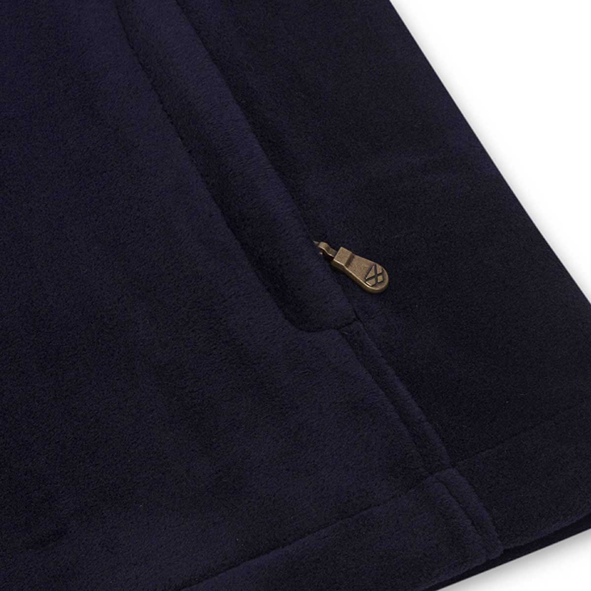 Hoggs of Fife Stenton 1/4 Zip Fleece Pullover - blue pocket detail Hoggs of Fife Stenton 1/4 Zip Fleece Pullover - blue pocket detail