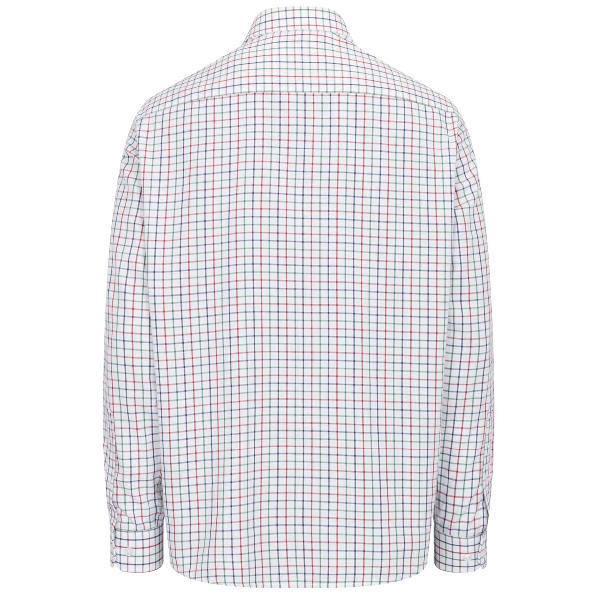 Hoggs of Fife Fernie Bamboo Shirt - Green/Red/Navy Check - Rear Hoggs of Fife Fernie Bamboo Shirt - Green/Red/Navy Check - Rear