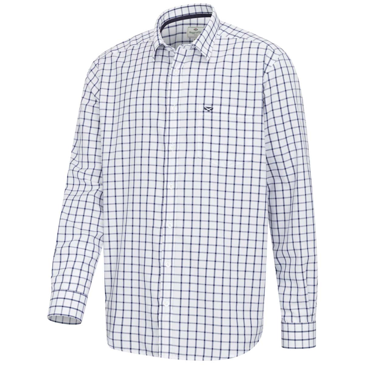 Hoggs of Fife Fernie Bamboo Shirt - Navy Check Hoggs of Fife Fernie Bamboo Shirt - Navy Check
