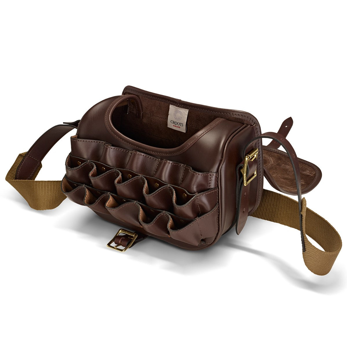 Croots Byland Leather Loaders Bag (150 Cartridges) - Oxblood Croots Byland Leather Loaders Bag (150 Cartridges) - Oxblood