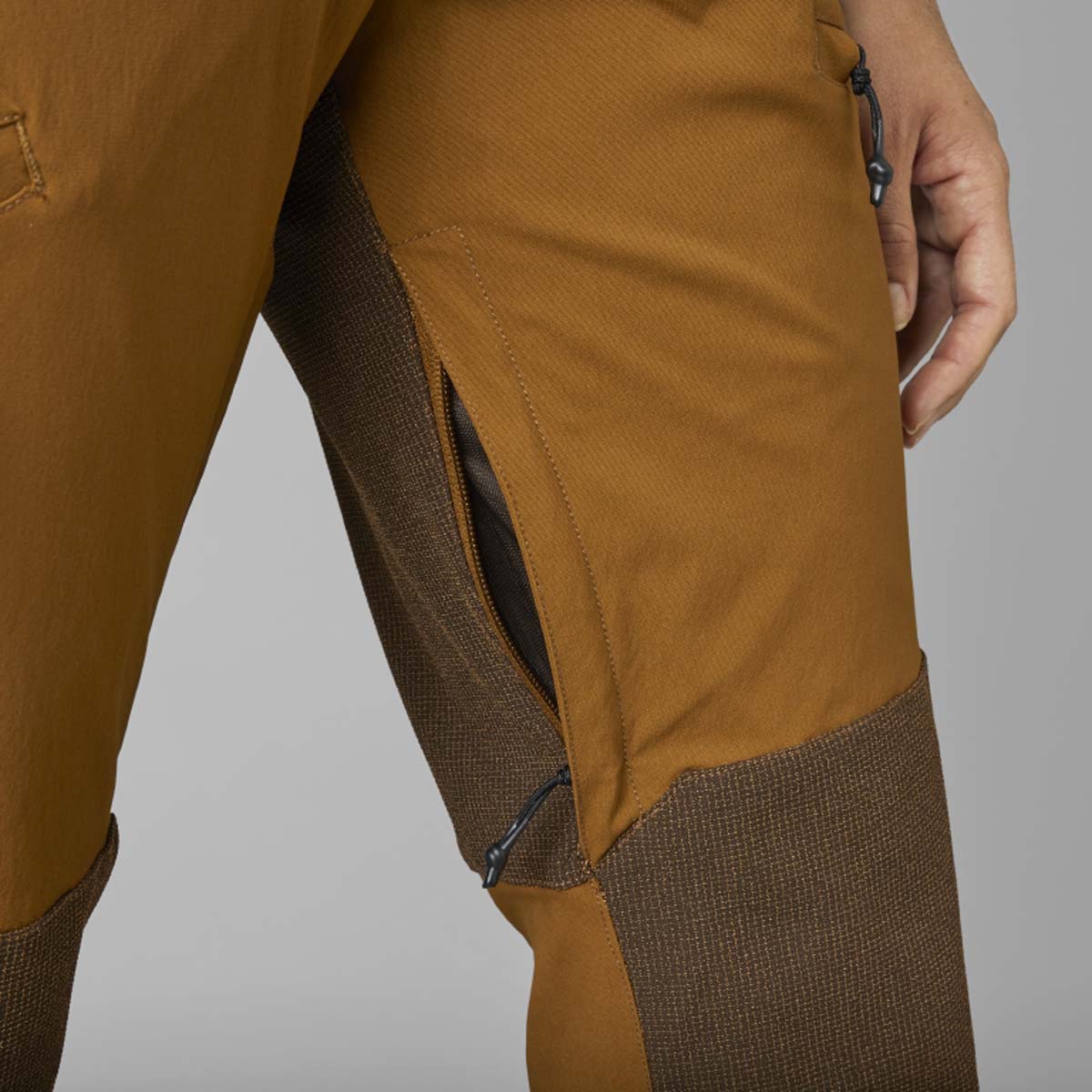 Seeland Larch Membrane Women's Trousers Burnt Clay - inner thigh pockets Seeland Larch Membrane Women's Trousers Burnt Clay - inner thigh pockets
