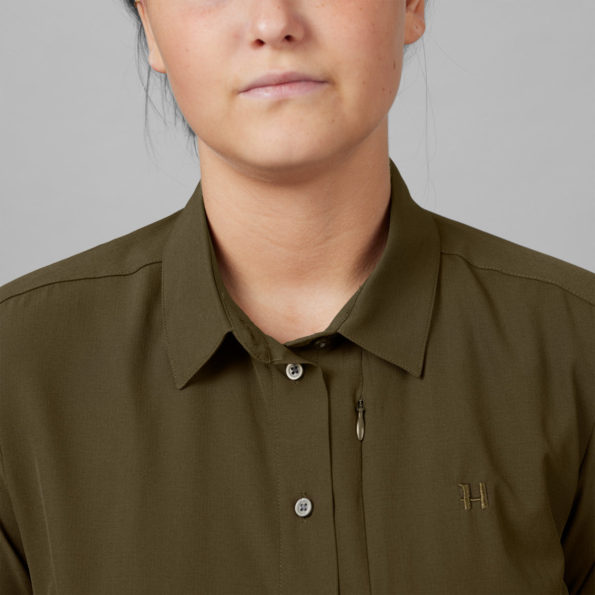 Harkila Women's Trail L/S Shirt - Collar Harkila Women's Trail L/S Shirt - Collar