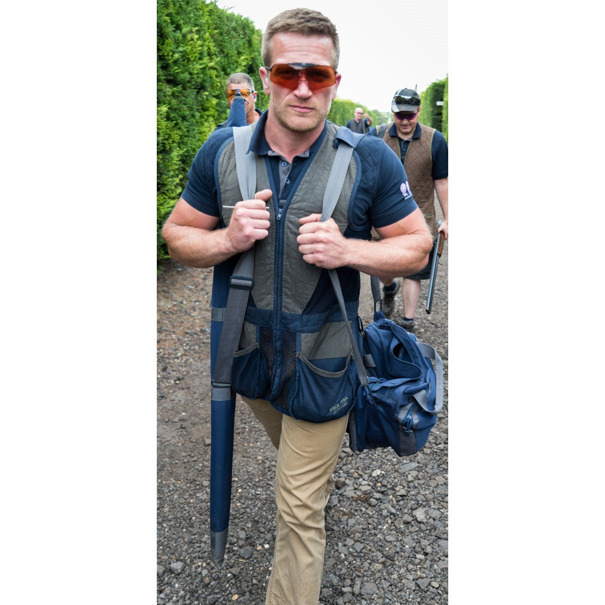 Jack Pyke Sporting Gun Slip - Navy - on model Jack Pyke Sporting Gun Slip - Navy - on model