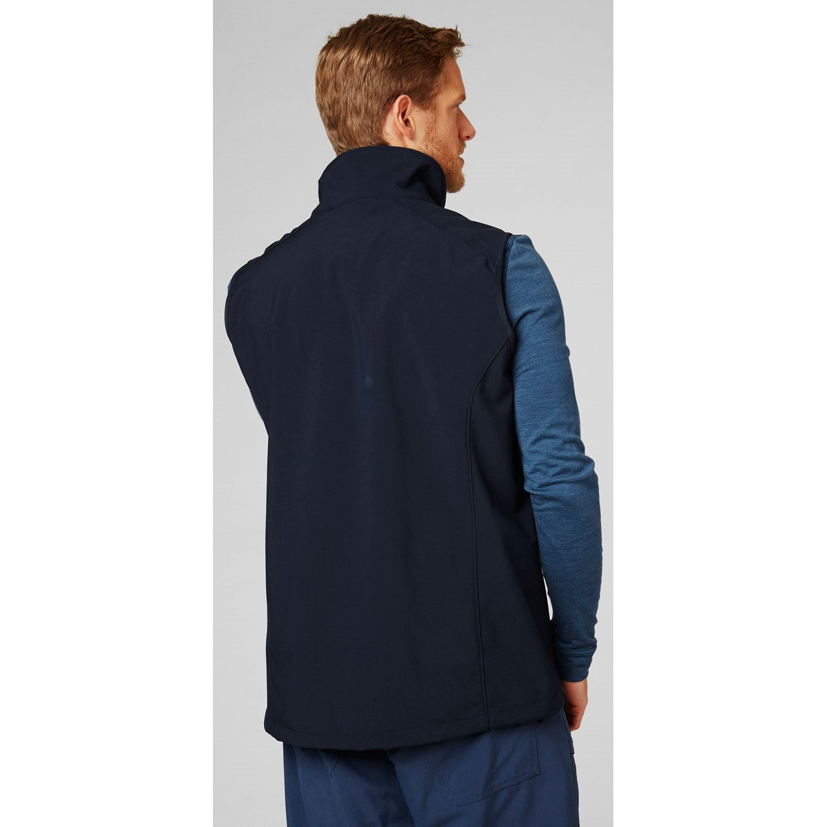 Helly Hansen Paramount Softshell Vest - Navy - Rear Helly Hansen Paramount Softshell Vest - Navy - Rear