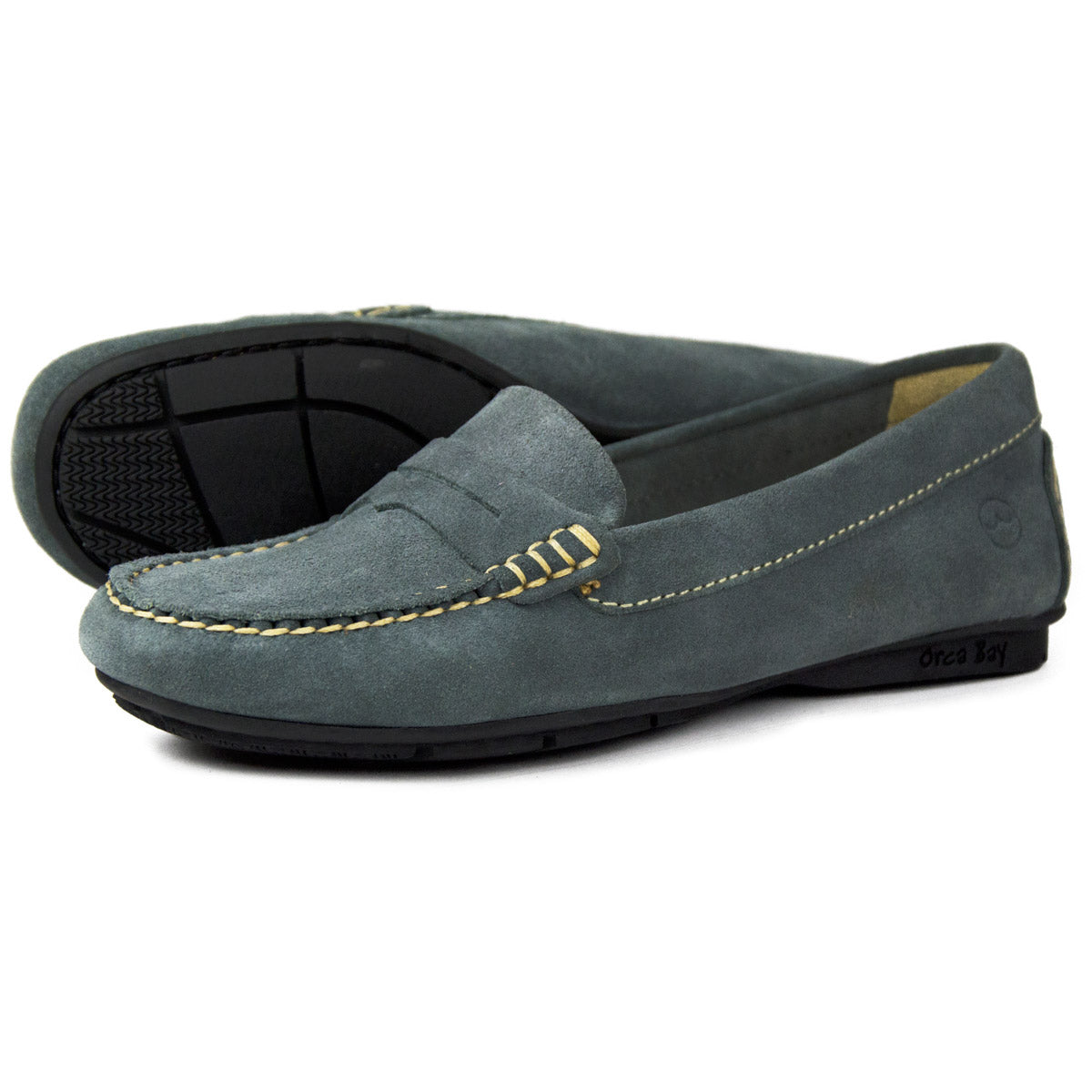 Orca Bay Florence Women's Suede Loafers Grey Orca Bay Florence Women's Suede Loafers Grey