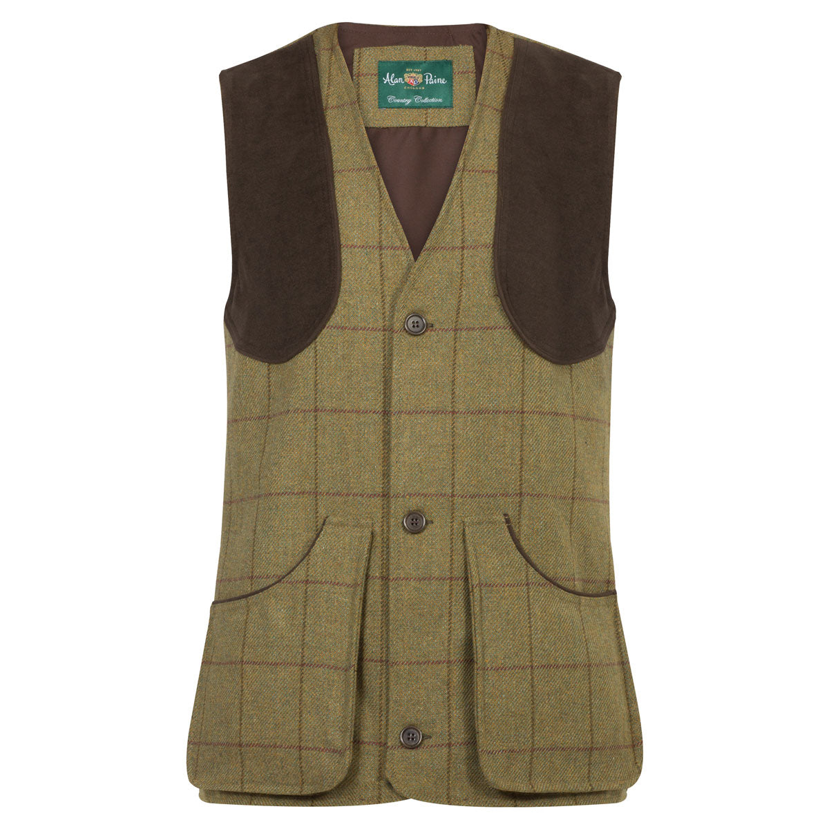 Alan Paine Rutland Men's Shooting Waistcoat Lichen Alan Paine Rutland Men's Shooting Waistcoat Lichen