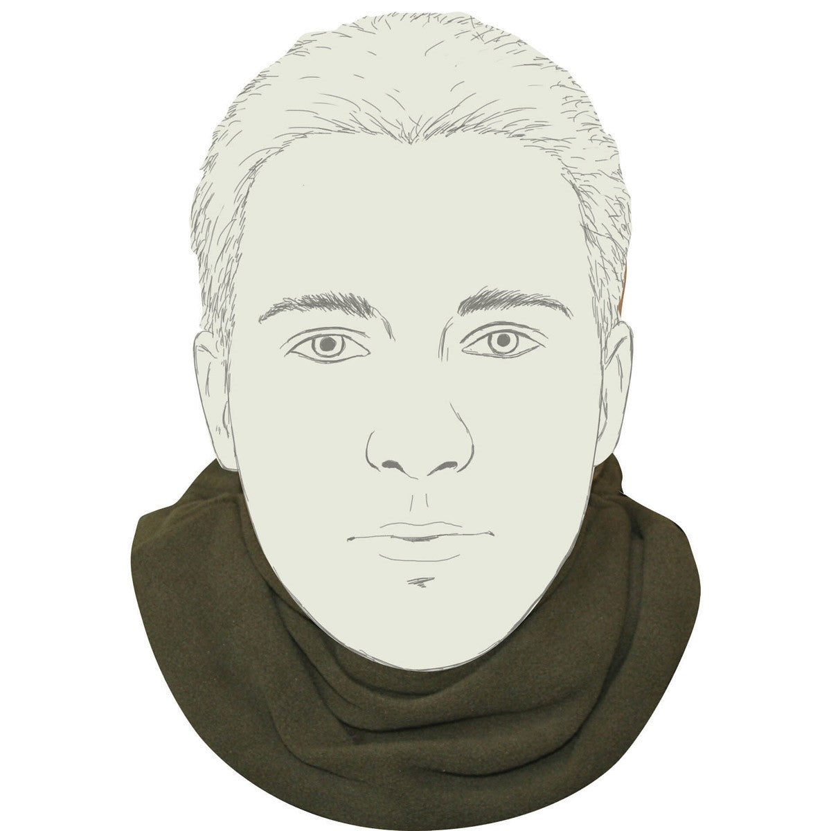 Jack Pyke Fleece Head Over - Olive Green Jack Pyke Fleece Head Over - Olive Green