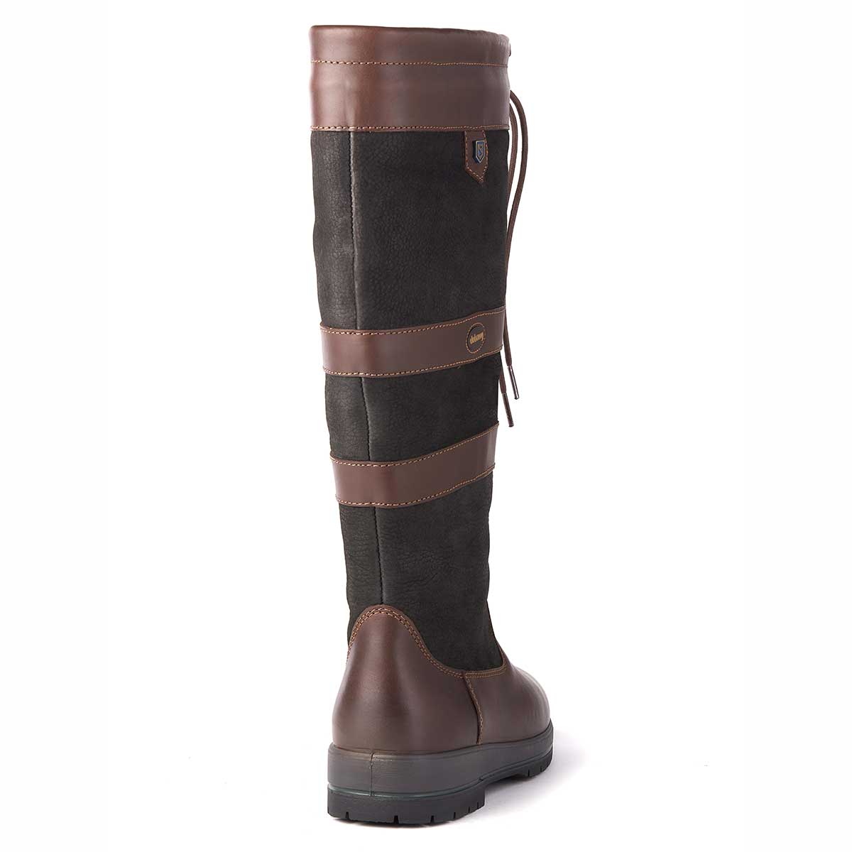 Dubarry Galway Slim-Fit country boot in Black Brown - rear Dubarry Galway Slim-Fit country boot in Black Brown - rear