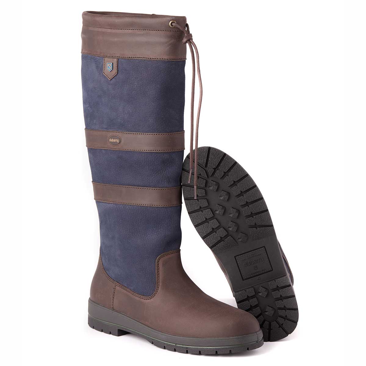Dubarry Galway Slim-Fit country boot in Navy Brown Dubarry Galway Slim-Fit country boot in Navy Brown