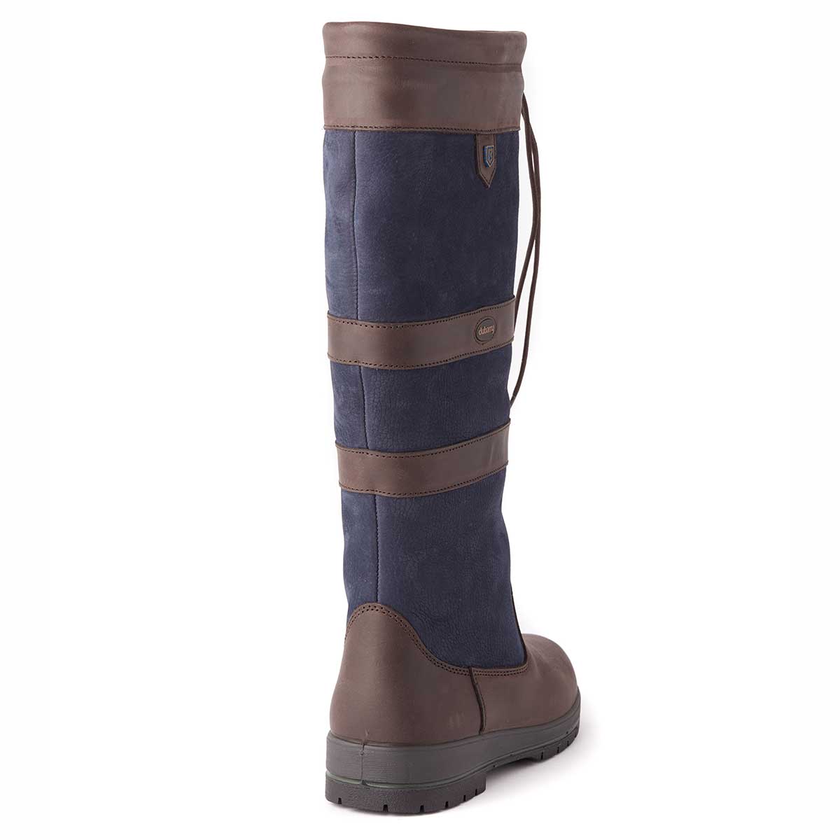 Dubarry Galway Slim-Fit country boot in Navy Brown - rear Dubarry Galway Slim-Fit country boot in Navy Brown - rear