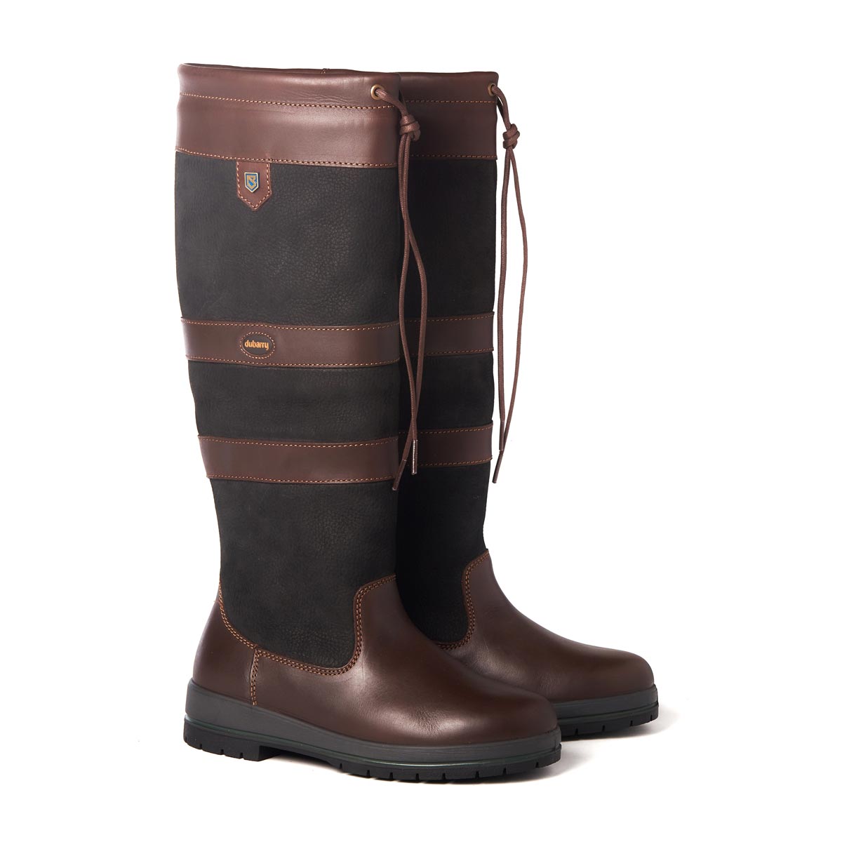 Dubarry Galway ExtraFit Country Boot in black brown Dubarry Galway ExtraFit Country Boot in black brown