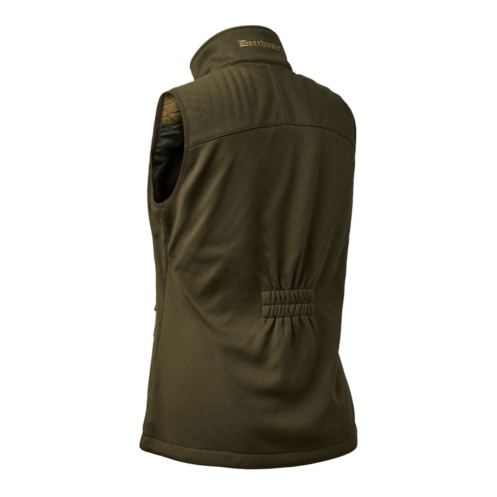 Deerhunter Lady Excape Softshell Waistcoat - Art Green - Rear Deerhunter Lady Excape Softshell Waistcoat - Art Green - Rear