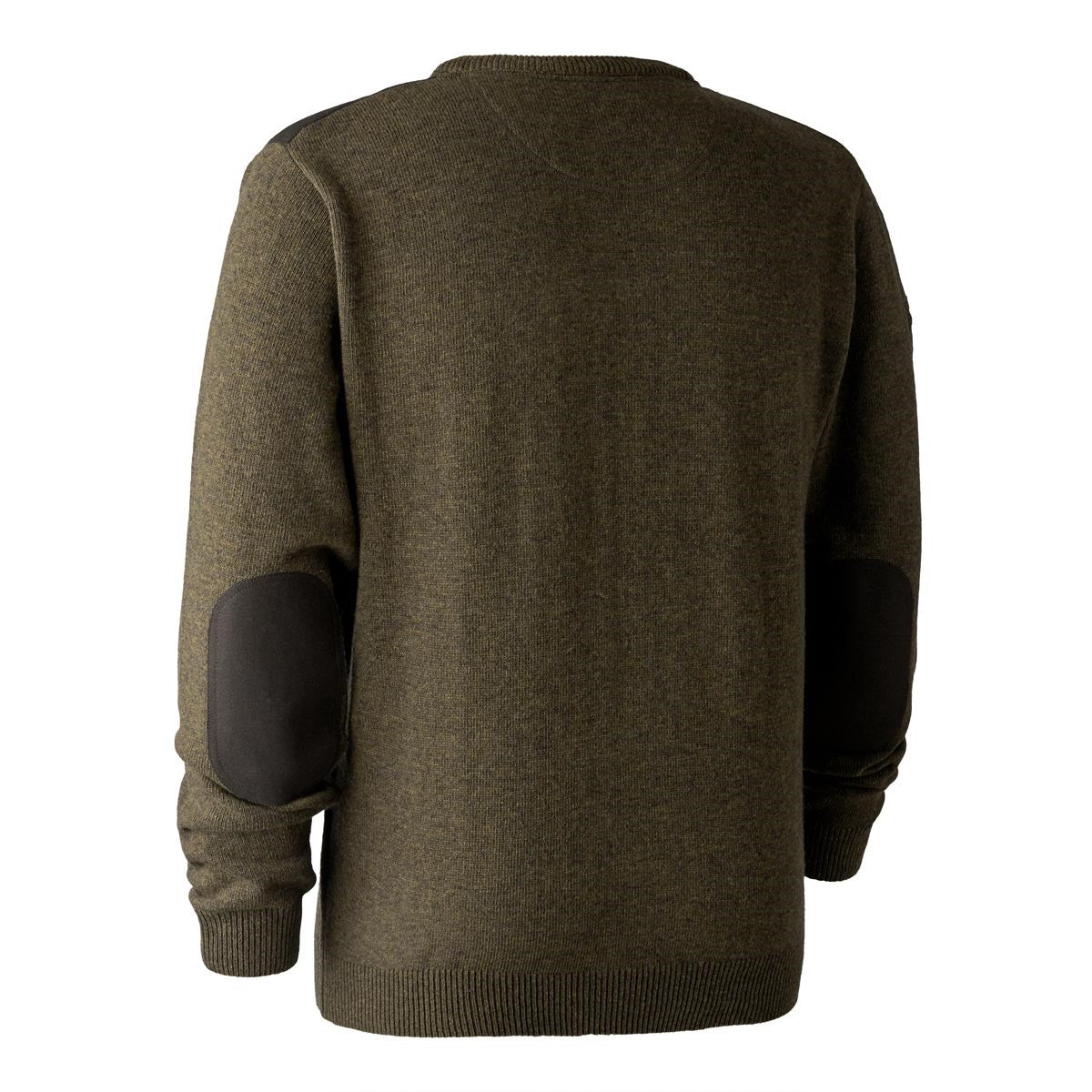 Deerhunter Sheffield Knit V-Neck Jumper - Cypress - Rear Deerhunter Sheffield Knit V-Neck Jumper - Cypress - Rear